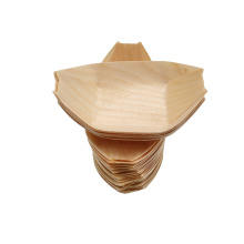 Bio-degradable Factory Direct Disposable Wooden Boat Sushi Boat Wooden Boat Plate
